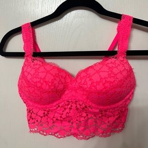 Vibrant pink Victoria Secret push up bra / bralette